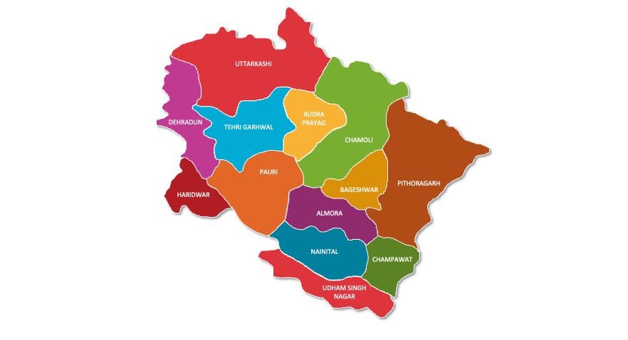 uttarakhand map