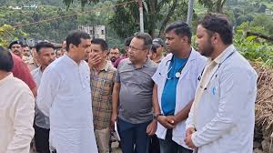 गढ़वाल सांसद ने किया थराली का निरीक्षण, श्रीनगर पहुंच राहत-बचाव कार्यों की दी जानकारी