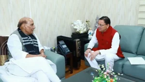 Uttarakhand: सीएम धामी ने रक्षा मंत्री से की मुलाकात, दो महत्वपूर्ण मुद्दों पर रखा आग्रह