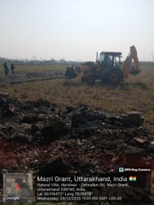 Uttarakhand: अवैध प्लॉटिंग पर एमडीडीए का बुलडोजर, सेरगढ़ माजरी ग्रांट में 20 बीघा क्षेत्र ध्वस्त